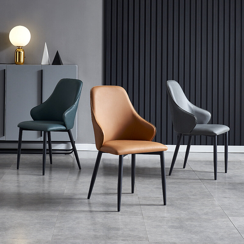 Miękka torba krzesło do jadalni lekki luksusowy styl domowy prosty nowoczesny stołek studyjny projektant Nordic pokrowiec na krzesło kreatywność mody