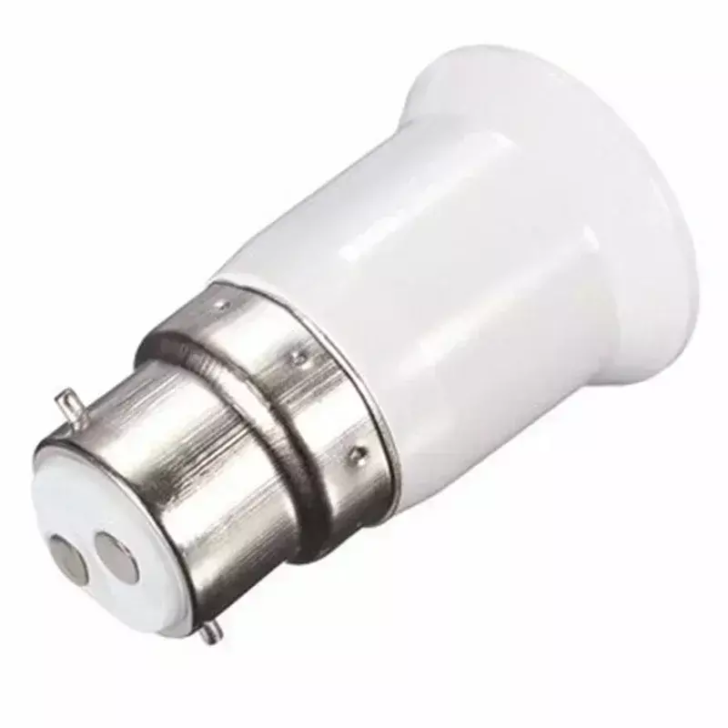Adaptor lampu Led, 1/2 buah adaptor lampu Led B22 ke E27 bohlam soket lampu dasar konversi pemegang konverter lampu aksesori soket bohlam