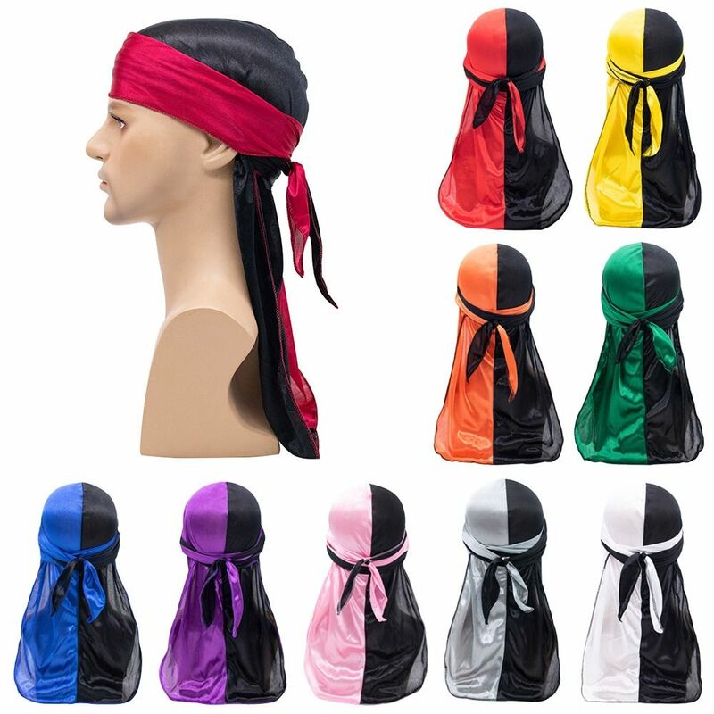Bandana Pre-legata regolabile sottile traspirante cappello da pirata Hip-pop elastico turbante Hijab uomo donna