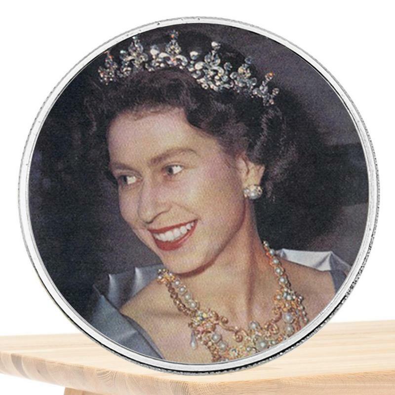 Moneda conmemorativa de la Reina Elizabeth II, el monarca más largo, coleccionista conmemorativo, artesanía real, decoraciones para