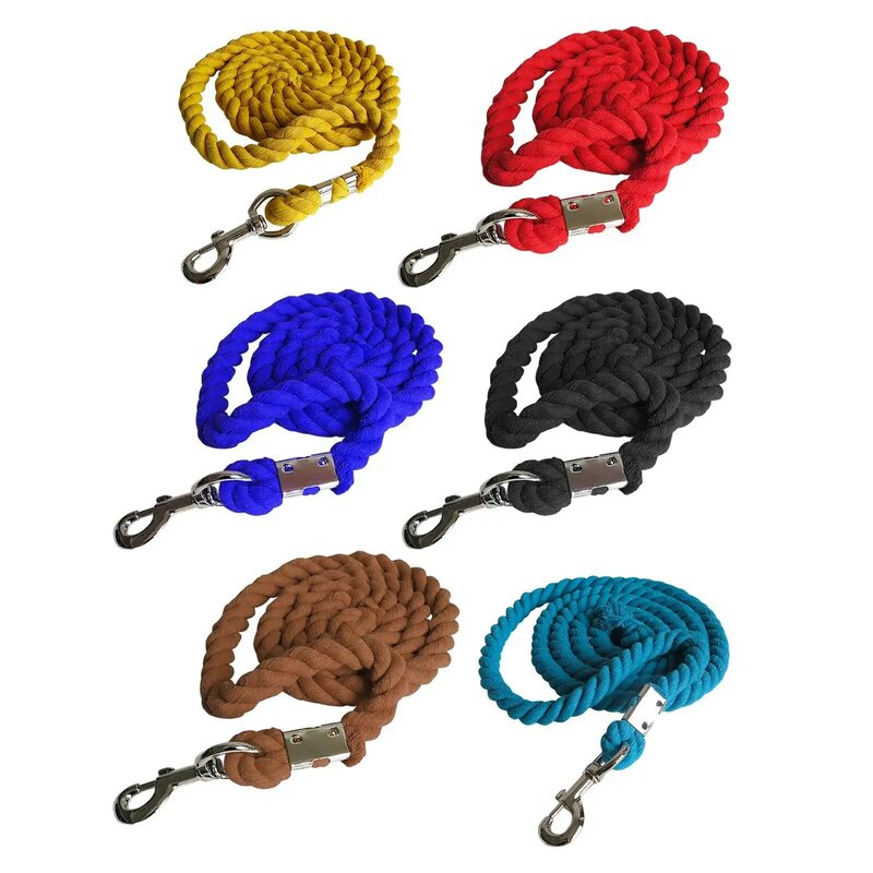 Webbing Horse Lead Rope Soft Bolt Snap Clip Equestrian Rein Racing Halters