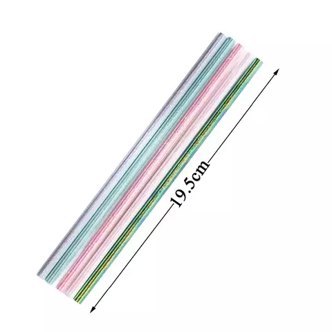 25Pcs Rainbow Iridescent Paper Straws for Baby Shower Wedding Birthday Party Decoration Supplies Mix Paper Drinking Straws