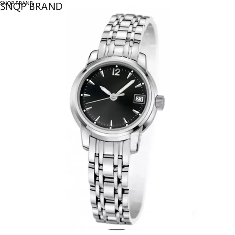 Luxury New Soymia Quartz Ladies Watch Stainless Steel Bracelet Fashion Dress Black White Dial Watches Sappphire Glass