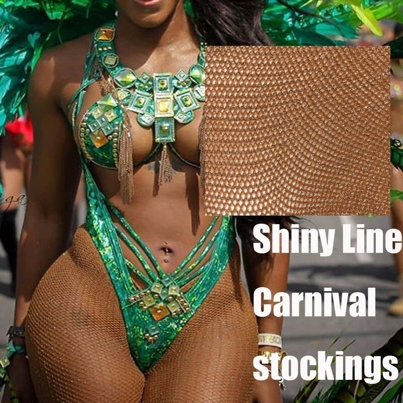 V Cut Sexy Stockings Fishnet Shiny Pantyhose Glitter Stockings Glossy Femme Medias Carnival Stockings