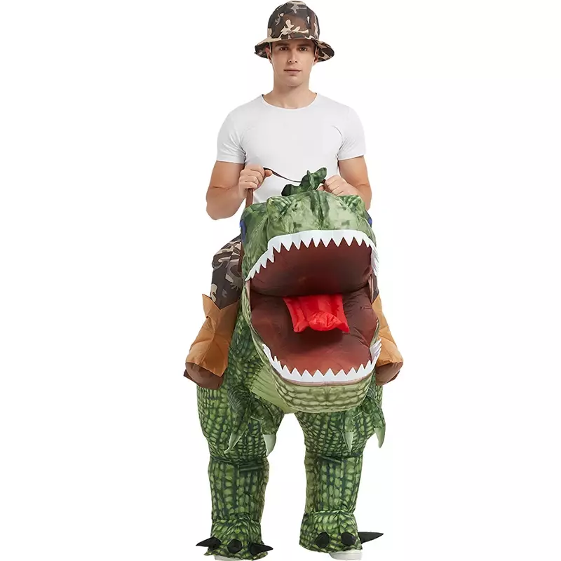 Dinosaur Inflatable Costume Kids Fancy Mascot Anime Halloween Party Cosplay Costumes for Adult Interesting Dino Cartoon Sets