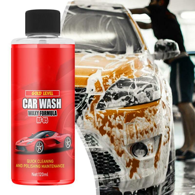 Detergente per auto soluzione per autolavaggio da 120ml detergente per superfici liquido detergente multiuso rimuovi grasso per auto camion suv moto