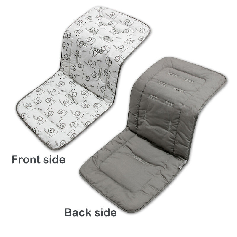 Baby Stroller Accessories Mattress Pad Cotton Seat Cushion Universal Baby Car Seat Pad Soft Carriage Pram Liner Print Animals