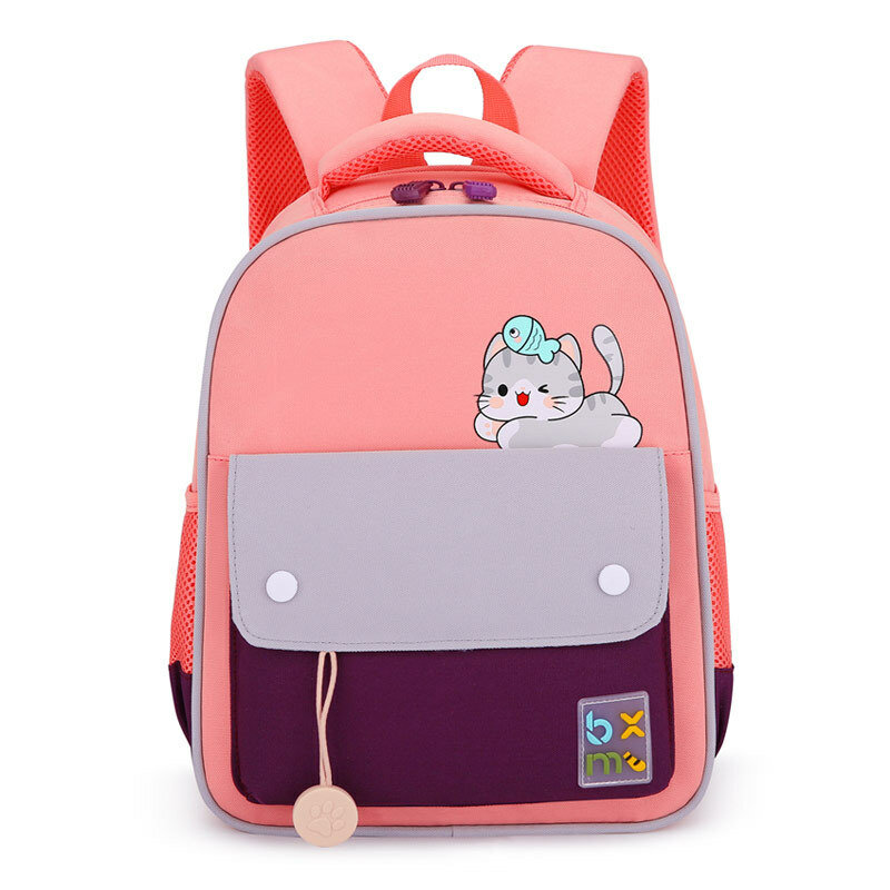 Desenhos animados das crianças bonito gatinho tigre jardim de infância mochilas pré-escolar redução de carga mochila para meninos e meninas grande capacidade