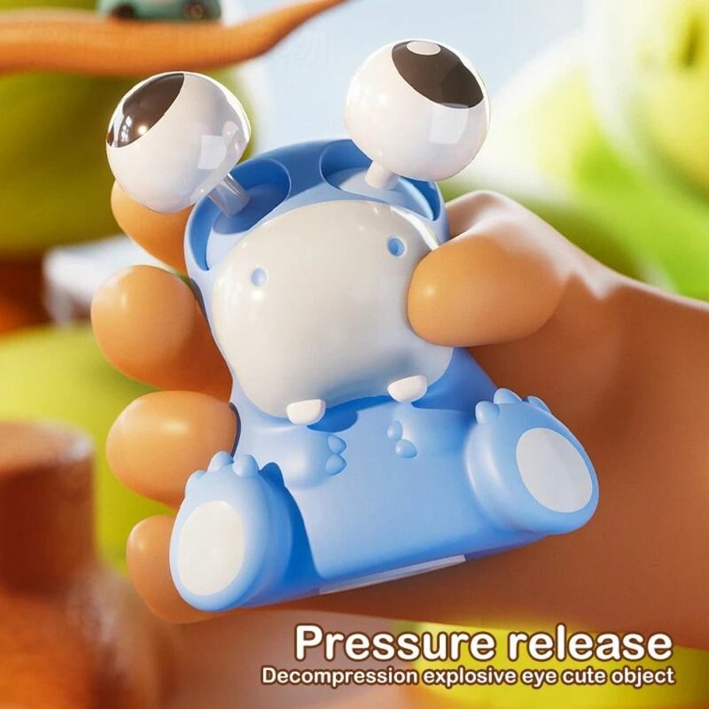 Portable Eyeball Burst Squeeze Toy New Stress Relief Eye Pinch Toys Fidget Toy Funny Pop Eyes Doll Cartoon Animal Squeeze Toys