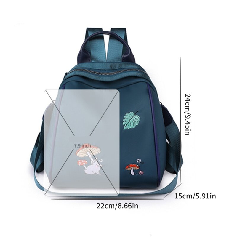 Lekki wodoodporny plecak torebka dla kobiet plecak podróżny zabezpieczeniem przed kradzieżą torby na ramię