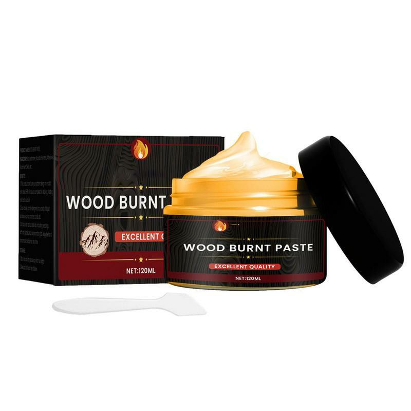 Pasta per bruciare i liquidi a legna facile da applicare Gel di combustione accessori per pirografia fai-da-te multifunzionali per panno in pelle di carta