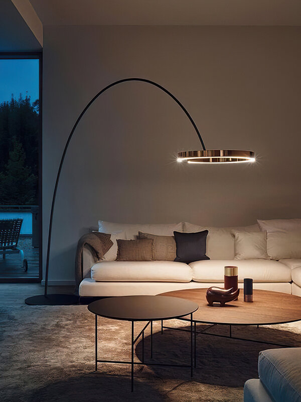 Modern simple fishing lamp floor lamp living room angle adjustable vertical atmosphere lamp