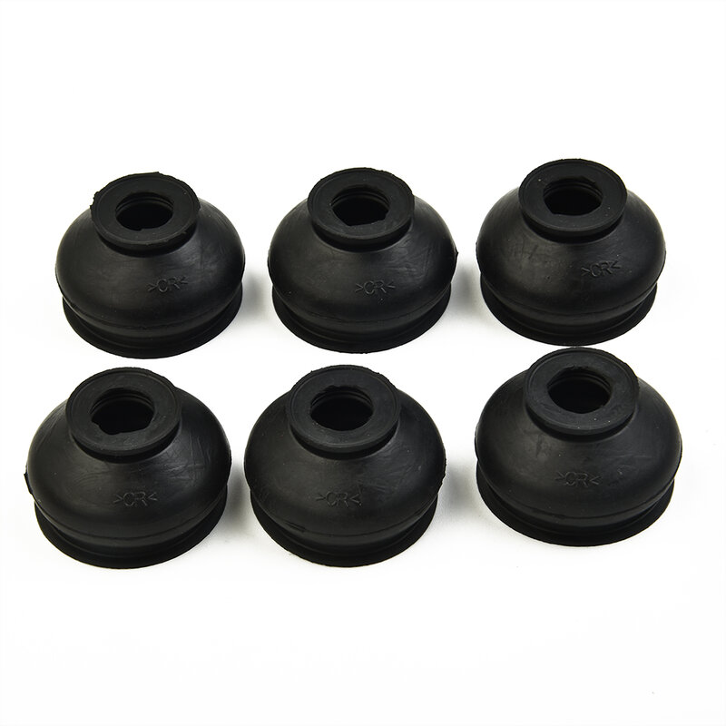Dust Cover Ball Joints 6pcs Black Car Accessories Car Maintenance HQ Rubber Tie Rod End Practical To Use 100% Brand New