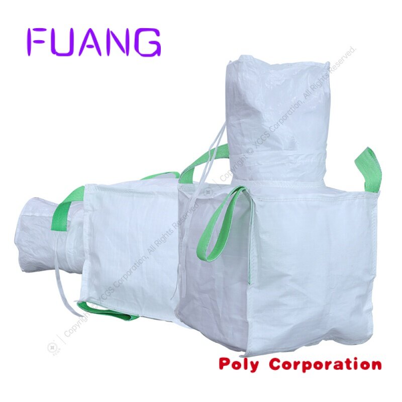 FIBC-bolsa de plástico para construcción de cemento, contenedor de arena de PP, grande, a granel, fabricante