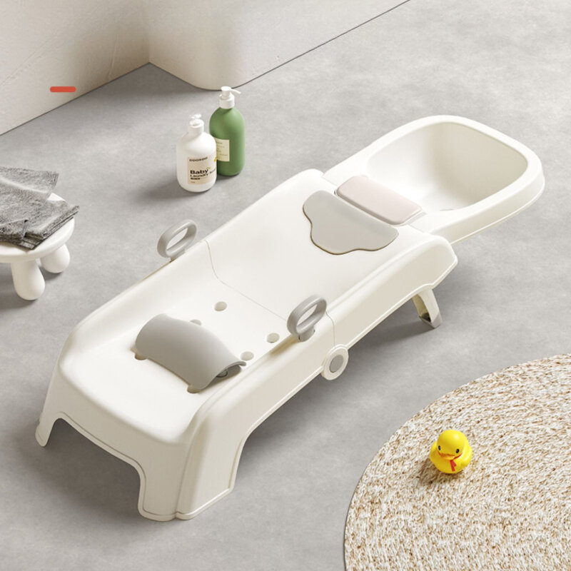 Duży stołek szampon krzesła myjnia włosów składane łóżko dla dzieci sprzęt szampon krzesła salon artefakt Chuveiro meble salonowe QF50SC