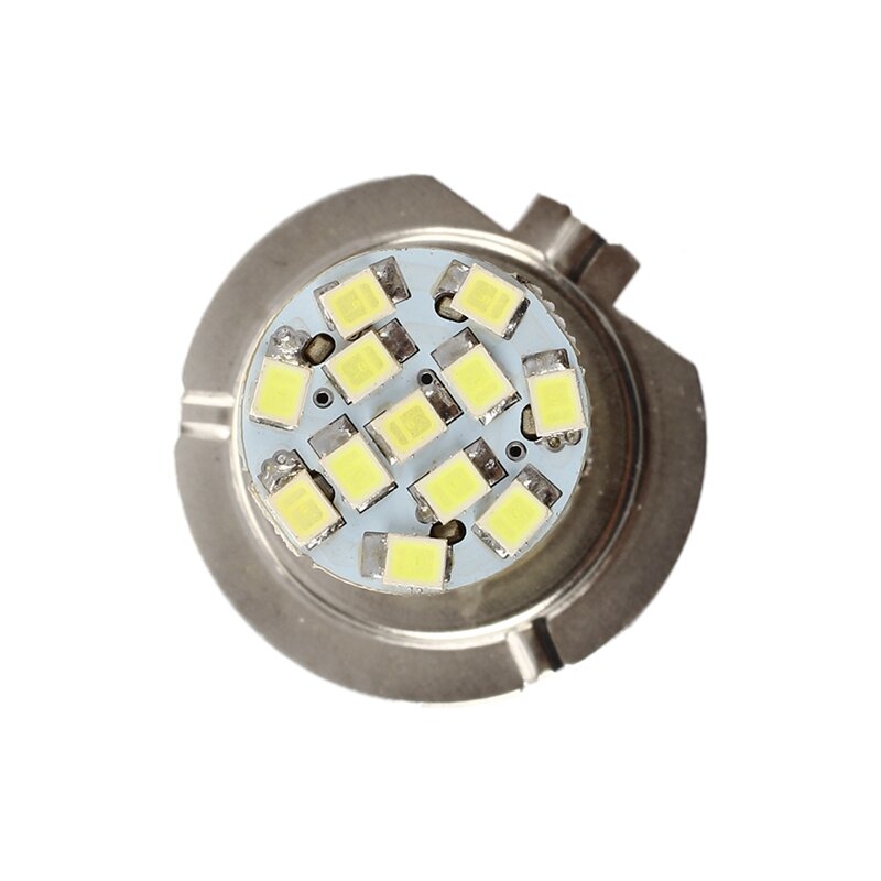 Bombilla LED para faro de coche, lámpara blanca H7, 12V, 102 SMD, 4