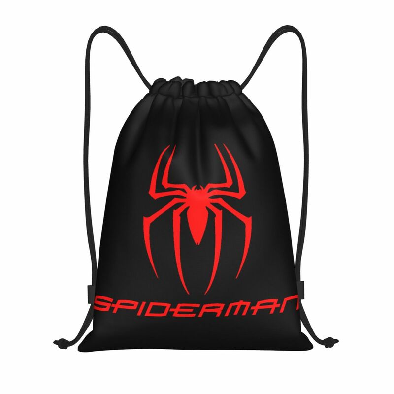 Kustom Spiderman kartun Superhero tas tali untuk latihan Yoga ransel pria wanita Marvel olahraga Gym saskpack