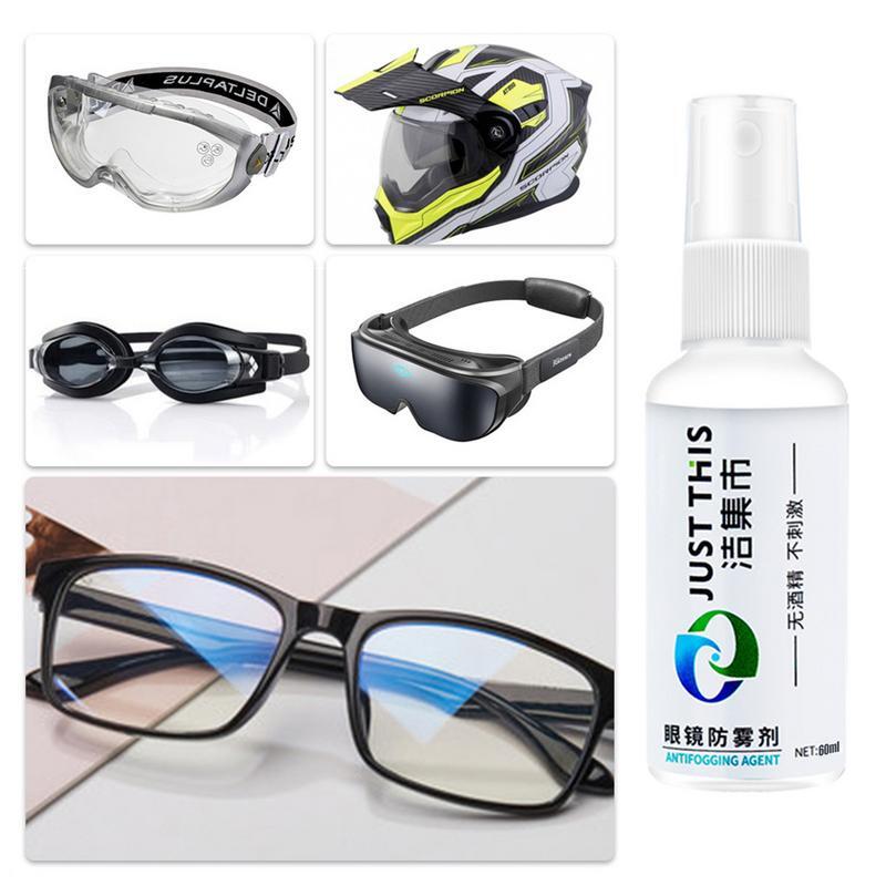 Spray anti-nevoeiro para óculos, Revestimento desembaçador, Spray anti-nevoeiro anti-nevoeiro, Spray anti-névoa de óculos, Lente de limpeza, Segurança