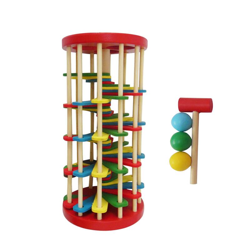 Kids Pounding Bench Hammer Educational Desktop Puzzle Toy Ornaments Montessori for Living Room Family Office Bedroom Party