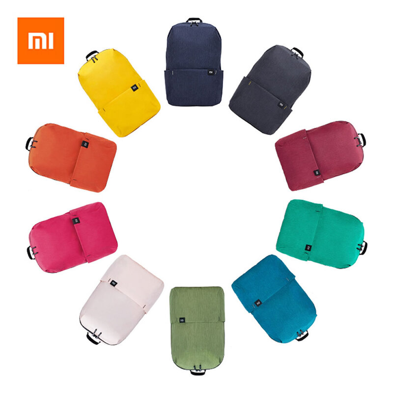 Оригинальный рюкзак Xiaomi Mi 7 л/10 л/15 л/20 л, водонепроницаемый красочный Повседневный удобный Городской Спортивный дорожный рюкзак унисекс, Прямая поставка