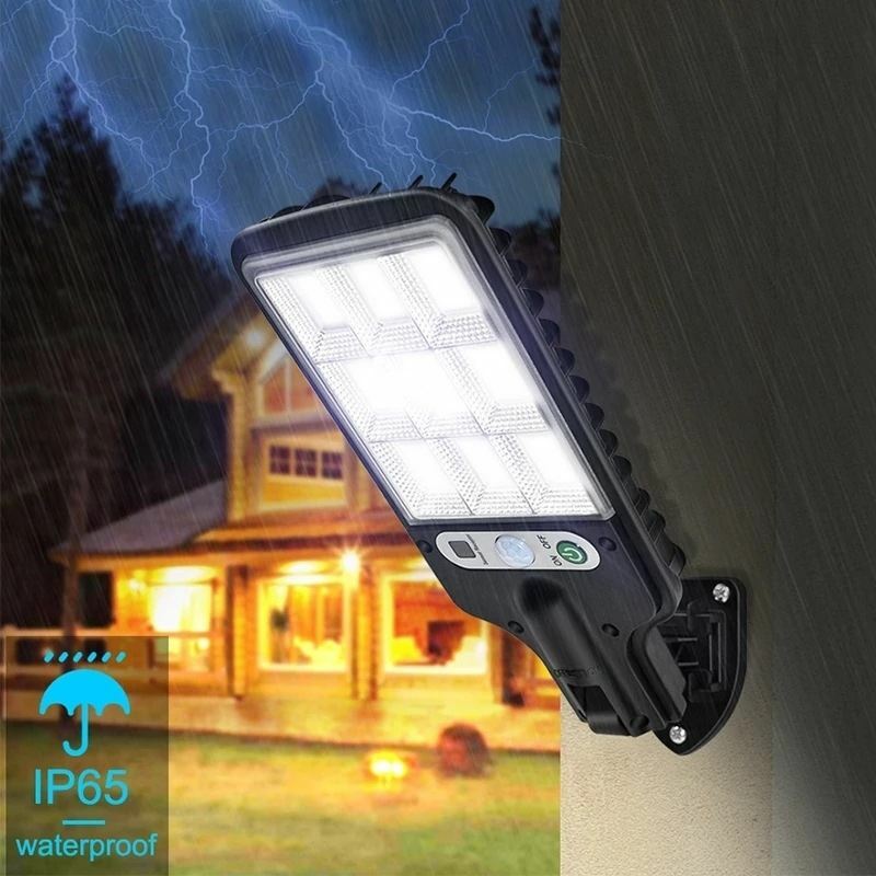 1~4pcs Solar Lights Outdoor With 3 Mode Waterproof Motion Sensor Security Lighting LED Wall Street Lamp for Garden 108/117COB
