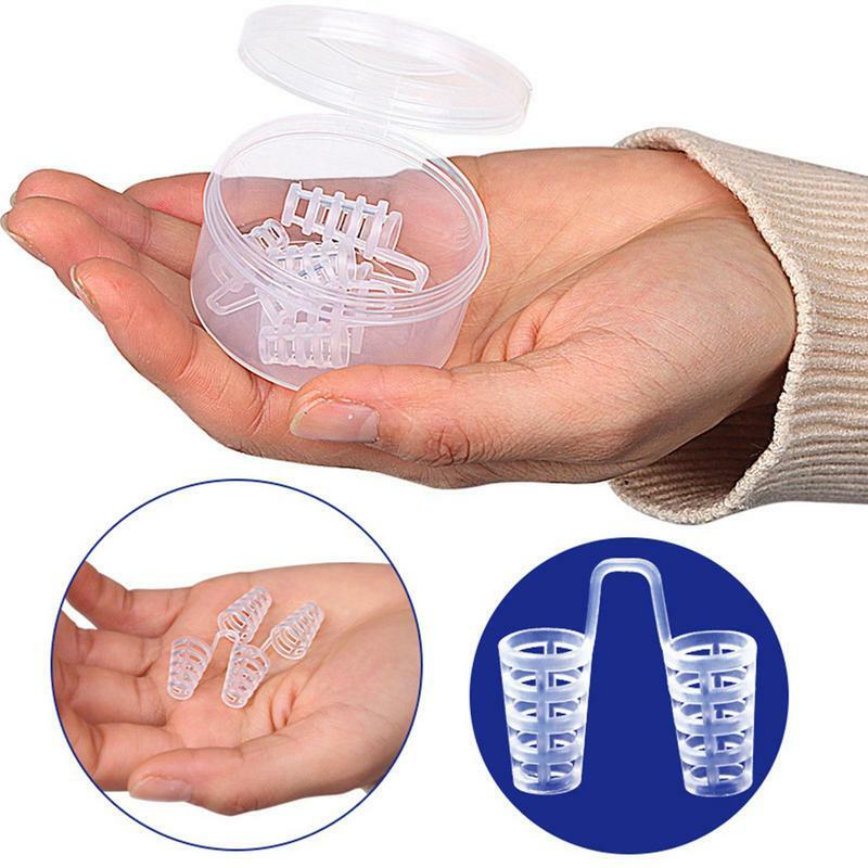 Nostril Opener Hollow Out Stop Snoring Silicone 4 Pcs Nose Breathing Inserts Prevent Snoring Reduce Nasal Congestion Difficulty 