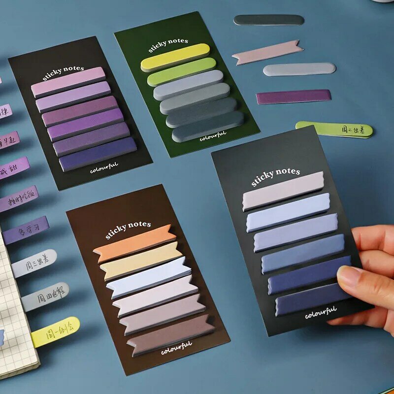 120แผ่น/Pack Gradient สี Sticky Note เย็บ Notepad สติกเกอร์น่ารัก Memo Pad DIY Kawaii เครื่องเขียนนักเรียนไดอารี่อุปกรณ์