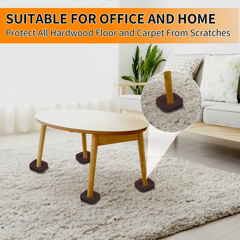 Feltrini mobili Caster Cups protezioni per pavimenti sedia da ufficio ruote da letto tappo mobili previene graffi tappeto da pavimento in legno