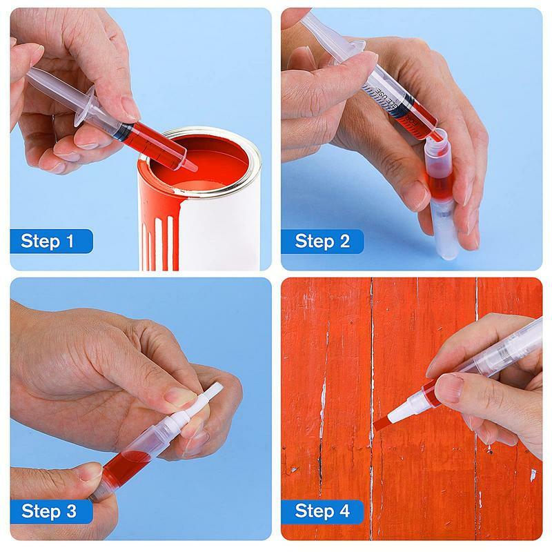 Touchs Up Paint Pens Refillable Leak-Proof Paint Brush Pen With Injector Wall Repair Kit For Drywall Cabinet