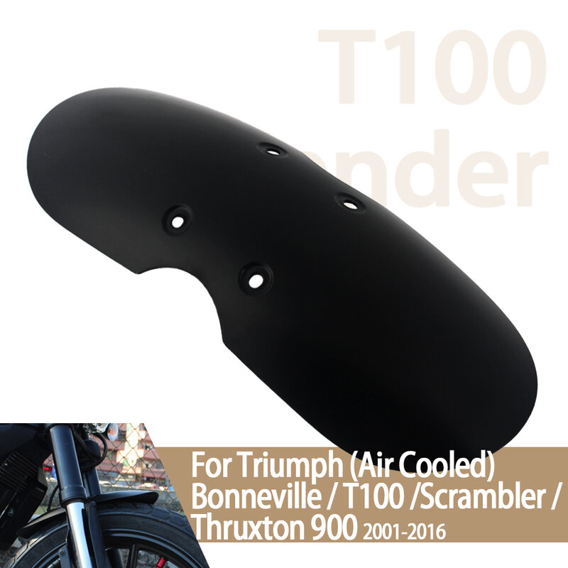 หน้ากากป้องกันบังโคลนหน้าแบบสั้นสำหรับมอเตอร์ไซค์มอเตอร์ไซค์เหมาะสำหรับรถ Triumph Bonneville Scrambler T100 2001-2016 2015