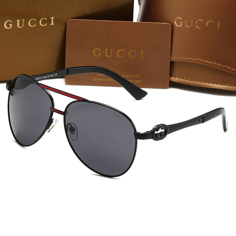 2024 Fashion Sunglasses Men Sun Glasses Women Metal Frame Black Lens Eyewear Driving Goggles UV400 B38