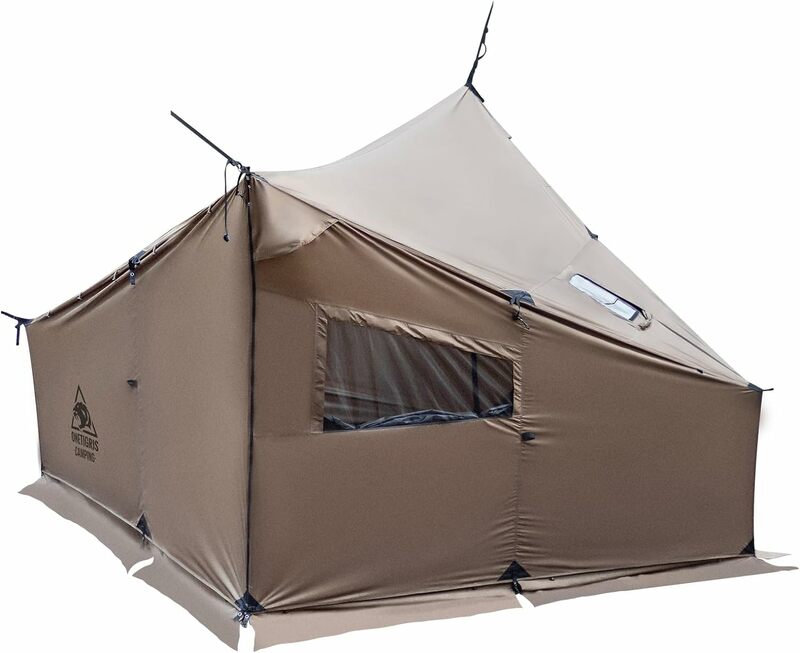 OneTigris-خيمة ساخنة مقاومة للماء مع مقبس موقد ، كبيرة وواسعة ، خيمة 4 أشخاص ، خيمة مقاومة للرياح