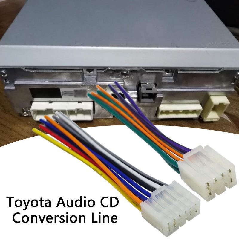 Câblage audio stéréo de voiture, prise adaptateur SFP pour Toyota Prius Yadditif Sicannelle VAN Radio DVD Stéréo SFP