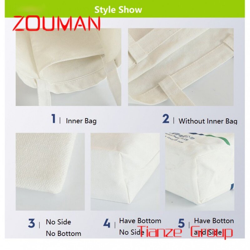 Custom , 12 Oz Heat Transfer Sublimation Screen Print Custom Logo Gift Daily Reusable Shopping Clothes Cotton Canvas Tote Bag Wi