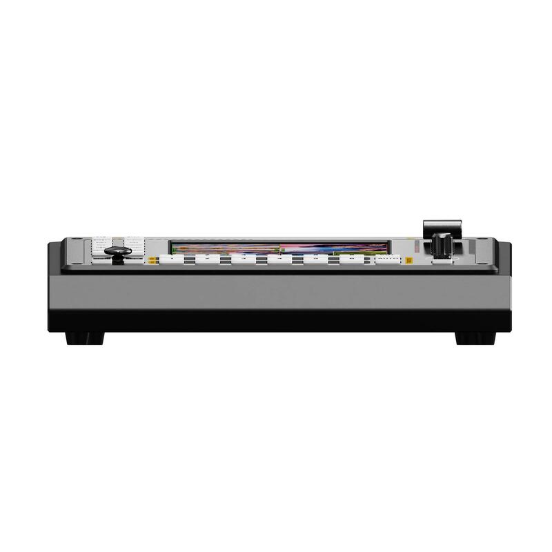 Avmatrix-conmutador de vídeo Shark S6 de 6 canales, disco USB de 5 pulgadas, tarjeta SD, mezclador de Audio, Control de cámara PTZ para transmisión en vivo