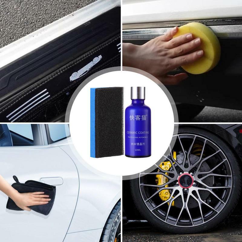 Ceramic Coating Agent, Car Interior Safety Coating Spray For Automobiles, Glass Hydrophobic Layer Headlamp Repair  Effective