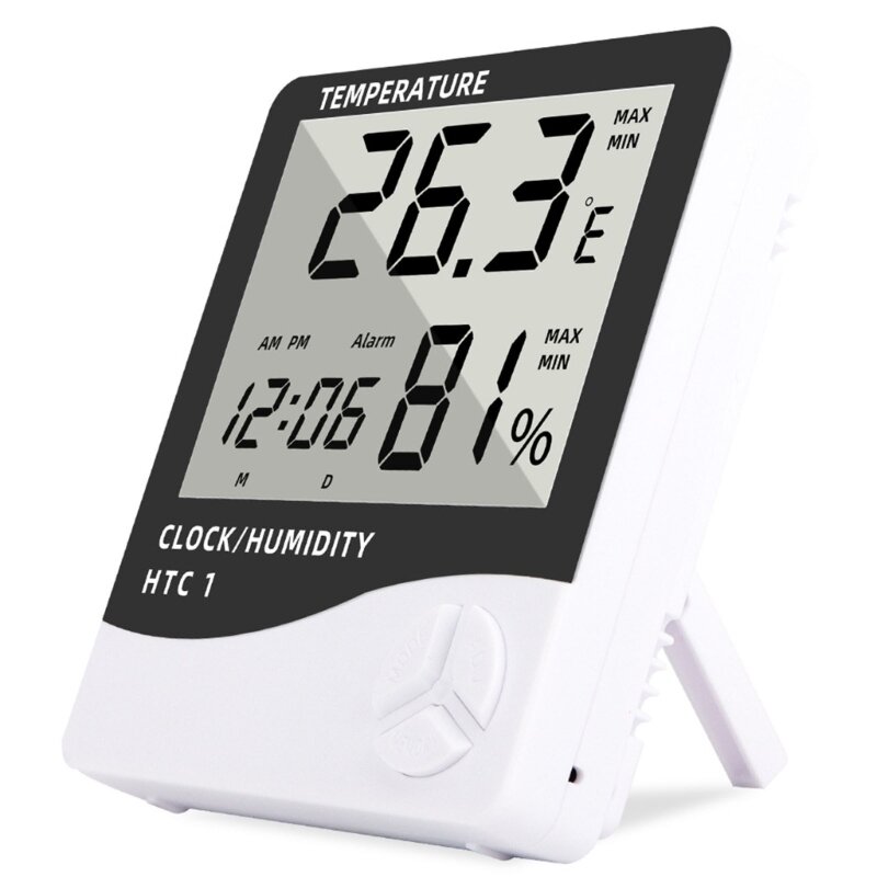 Sensor de humedad Digital de escritorio montado en la pared, medidor de temperatura para el hogar interior