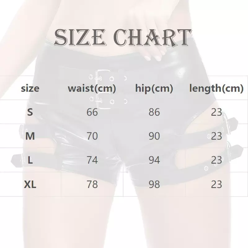Women Sexy Low Waist Hot Pant Black Artificial Leather Casual Shorts Women Faux Leather Night Clubwear Shorts Pole Dance Costume