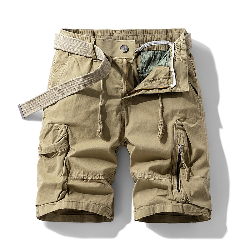 New Summer Men Cargo Shorts Mens Fashion Cotton Beach Multi Pocket Shorts Man Spring Casual Joggers Shorts Male Dropshipping