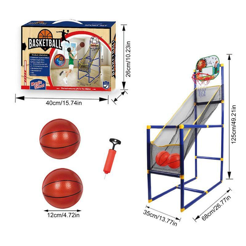 Maszyna do strzelania do koszykówki w pomieszczeniach Przenośny zestaw do gry w koszykówkę dla dzieci Zestaw sportowy Zabawka treningowa do koszykówki dla dzieci
