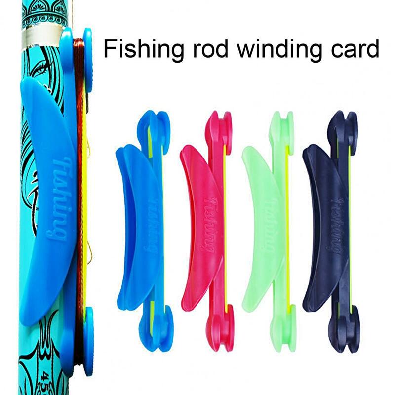 Portátil Pesca Wire Board, Pesca Coiling Placa, colorido Pesca Rod Clips Titular, Suprimentos de pesca, versátil