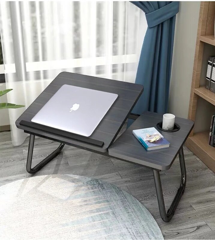 컴퓨터 책상 노트북 높이 조절 침실 바닥에 앉아 모바일 책상, 기숙사 레이지 테이블, 접이식 미니 테이블
