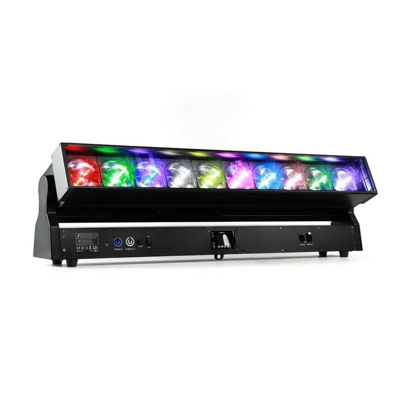 4/lotto IP20 controllo Pixel individuale 10*60w Rgbw Led 4 In 1 Bar Zoom Beam luce a testa mobile