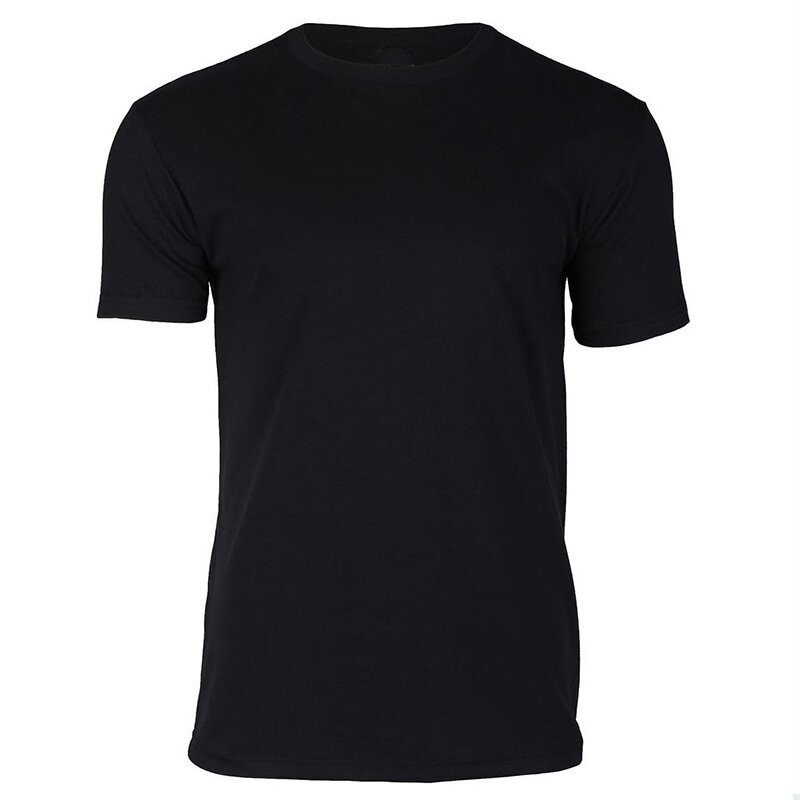 2024 진정한 클래식 티셔츠, 프리미엄 핏 남성용 니트, 라운드 넥, 여름 신상 단색 티셔츠