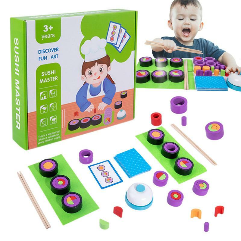 Набор для суши, нарезки еды, игрушка для ролевых игр, кухонные игрушки, интерактивный набор для раннего обучения суши
