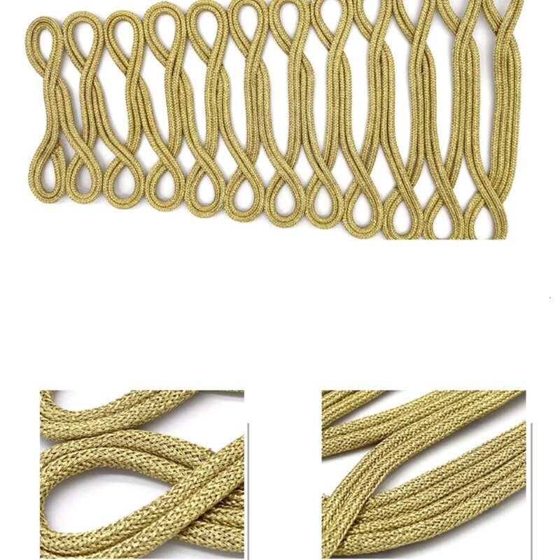 Gold Wire Chinese Cheongsam Button Handmade Knot Fastener Closures for Sewing Drop Shipping