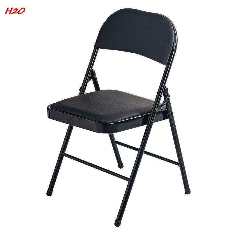 Простой стул со спинкой, складной стул для дома, портативный компьютерный стул, тренировочный стул для конференций, столового, общежития, офиса