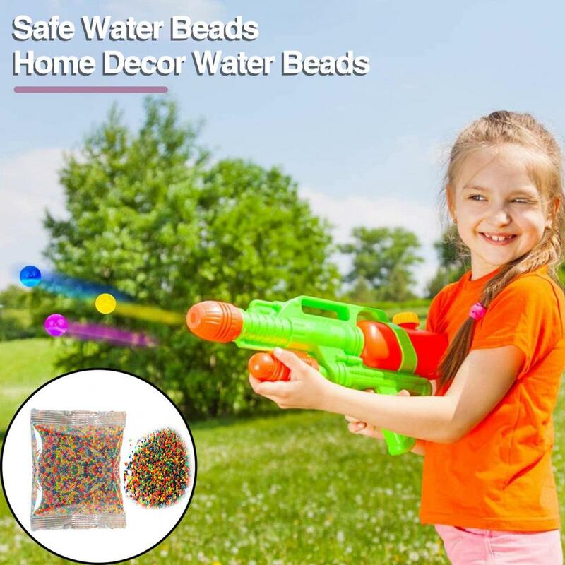 Cuentas de agua elásticas de colores para niños, bolas de agua suaves para el cultivo del suelo, juguete seguro y divertido, decoración del hogar
