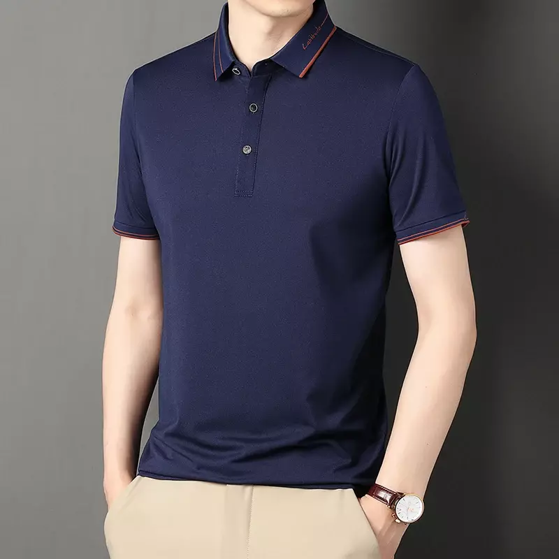 Men's New Fashionable Polo Shirt, Casual and Versatile, Moisture Absorbing, Breathable and Comfortable Top