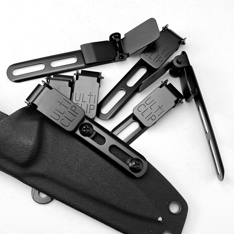 Bainha Cintura Clip Scabbard Parts, Faca coldres, Belt Clip Loop com parafuso, Fits Aplicações Tool Part